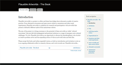 Desktop Screenshot of plausibleartworlds.org